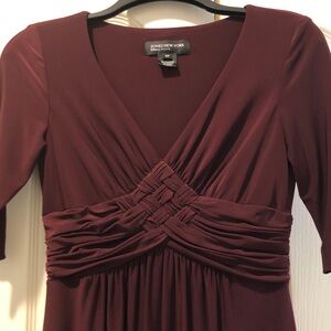 New Jones New York Deep Burgundy Dress